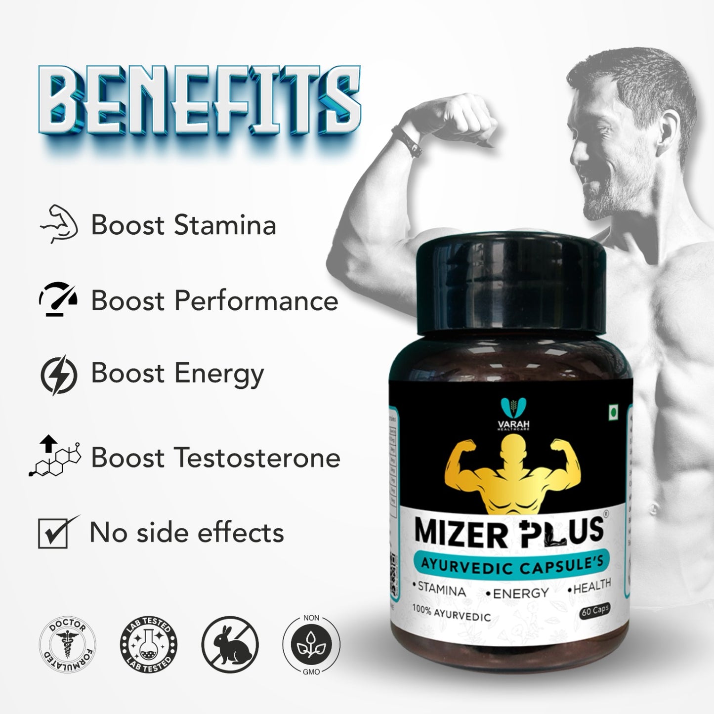Mizer Plus for Men’s Health | Boost Strength, Energy & Stamina