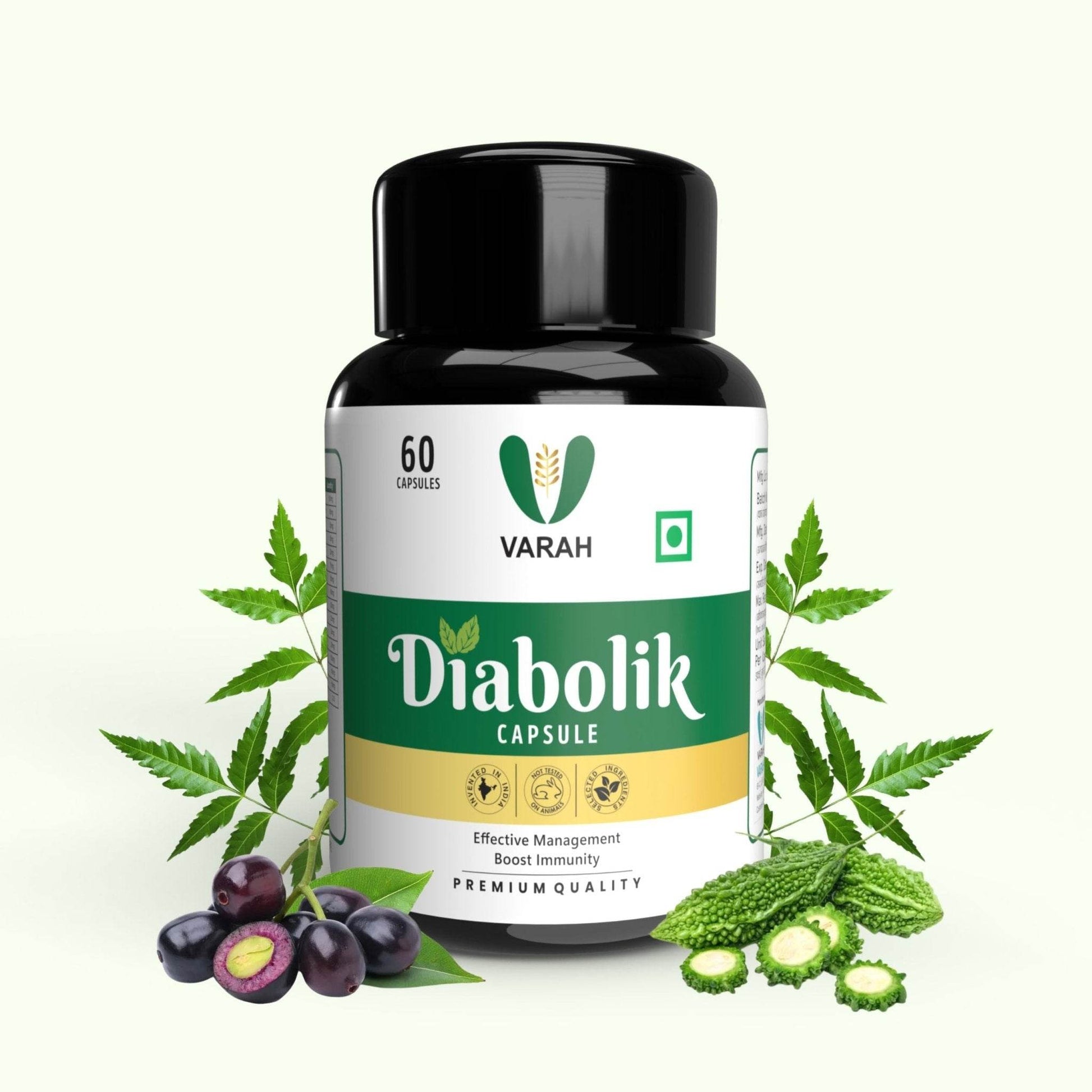 Diabolik Sugar Care Capsules | 60 Capsules - VARAH HEALTHCARE
