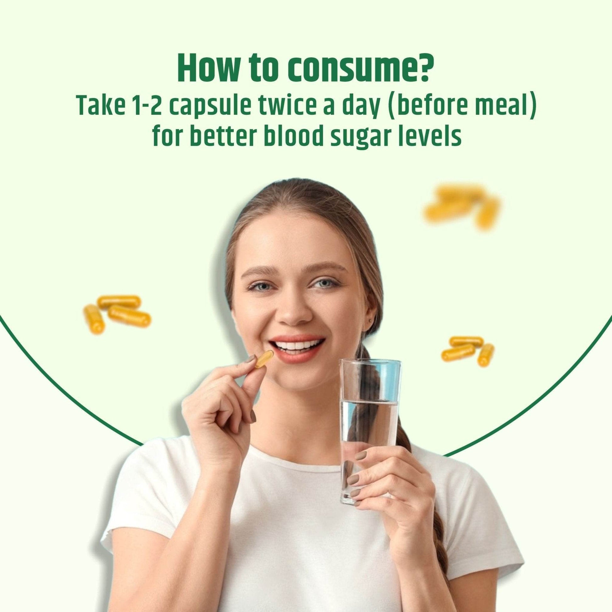 Diabolik Sugar Care Capsules | 60 Capsules - VARAH HEALTHCARE