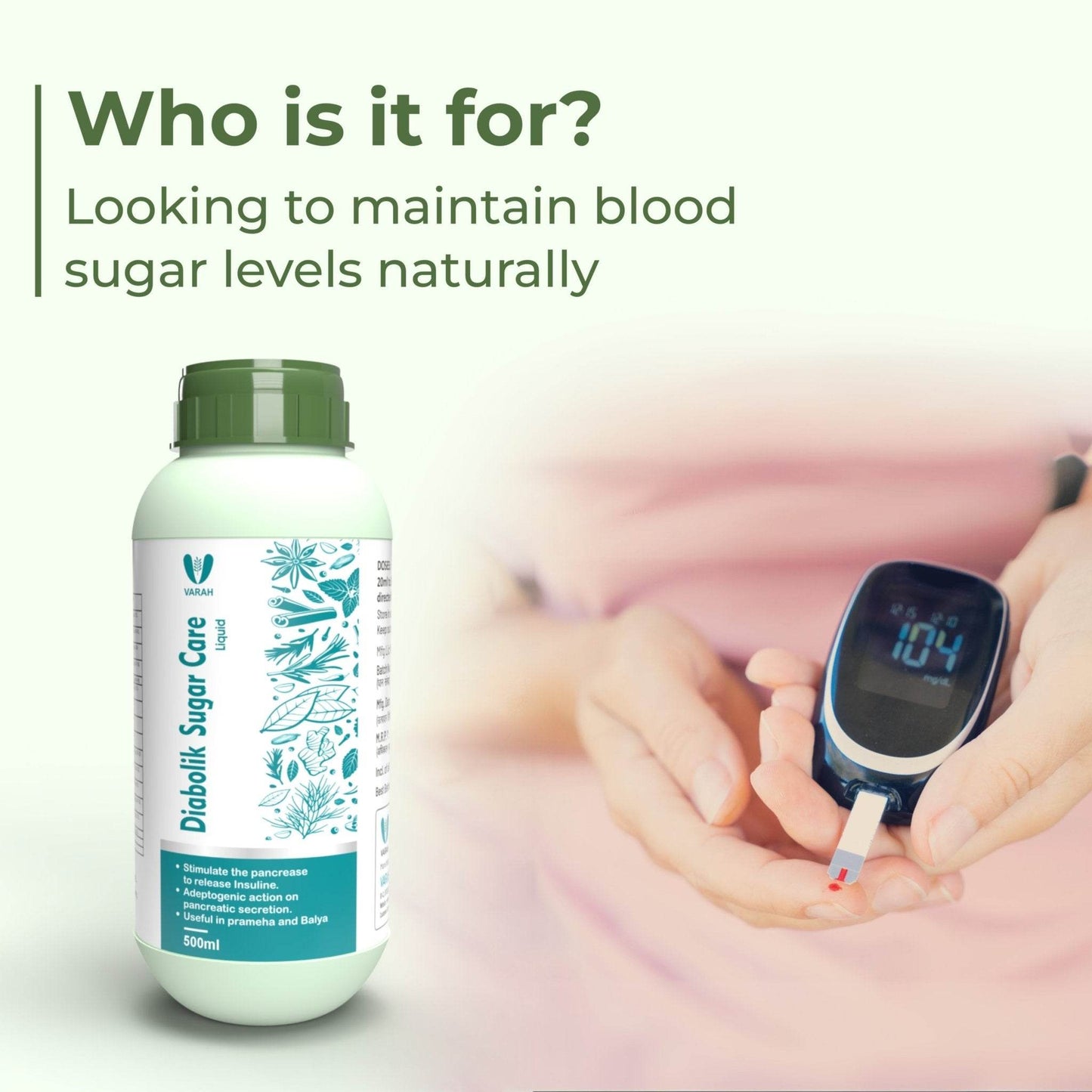 Diabolik Sugar Care Liquid | 500 ML - VARAH HEALTHCARE