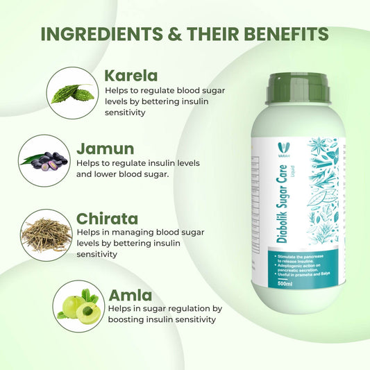 Diabolik Sugar Care Liquid | 500 ML - VARAH HEALTHCARE