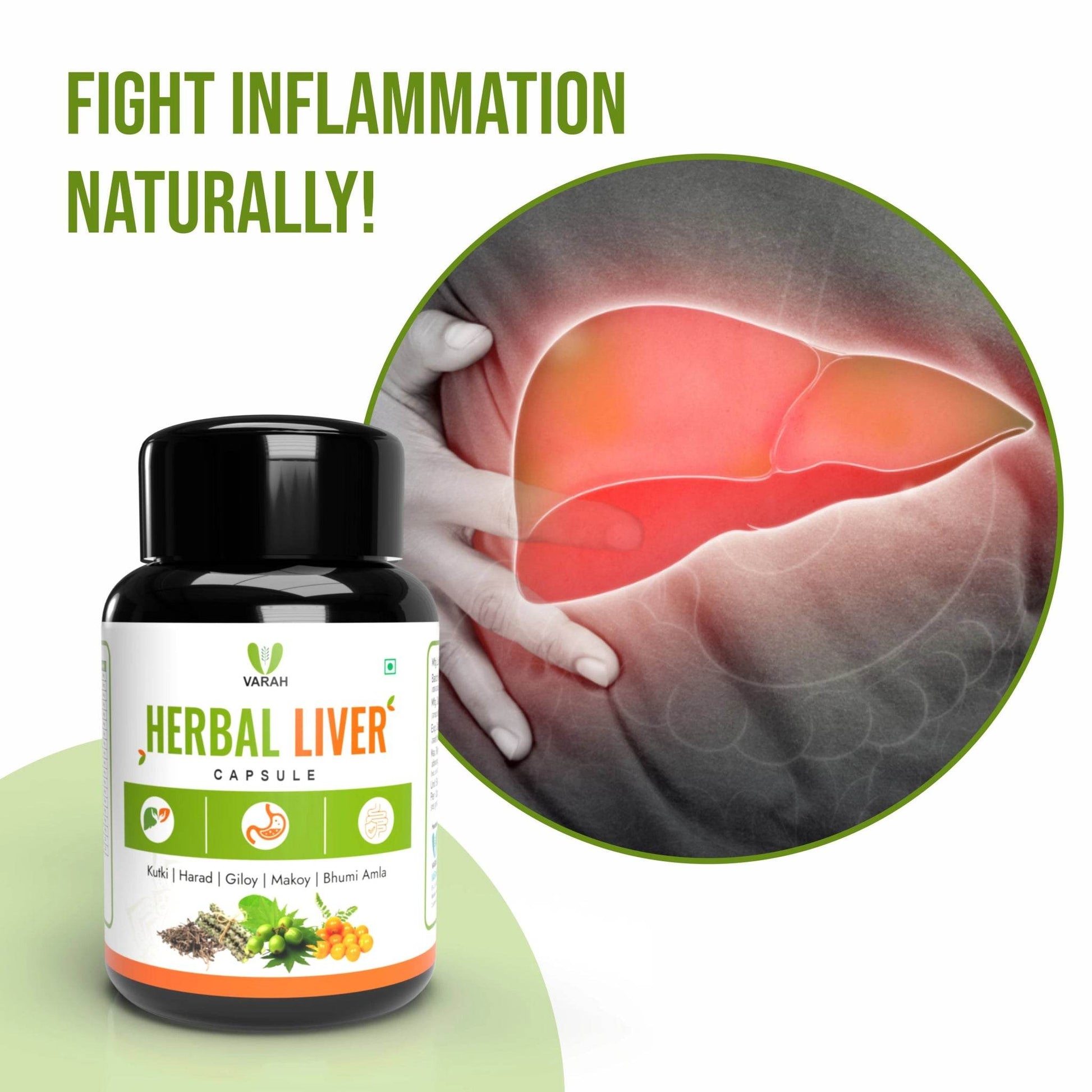 Herbal Liver Capsules | 60 Capsules - VARAH HEALTHCARE