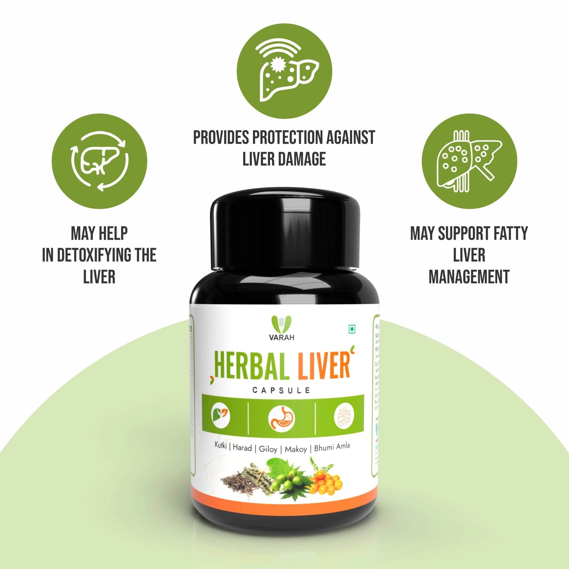 Herbal Liver Capsules | 60 Capsules - VARAH HEALTHCARE