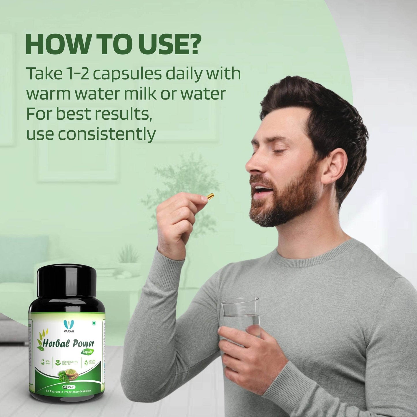 Herbal Power | 60 Capsules - VARAH HEALTHCARE