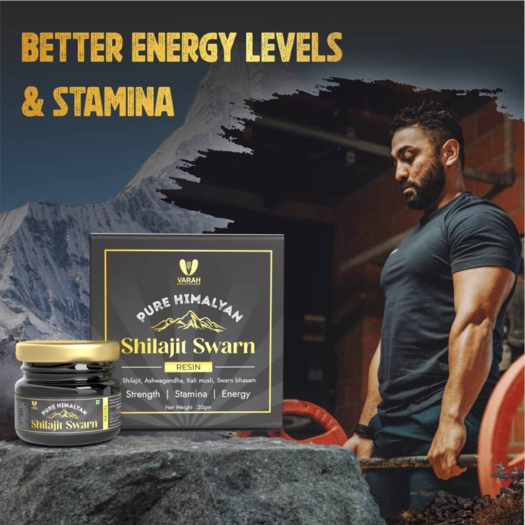 Shilajit Swarn Resin | 20 GM - VARAH HEALTHCARE