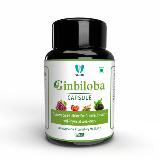 Varah’s Ginbiloba | 60 Capsules - VARAH HEALTHCARE