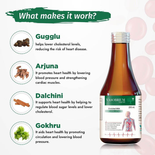 Vasobrium Syrup | 200 ML - VARAH HEALTHCARE