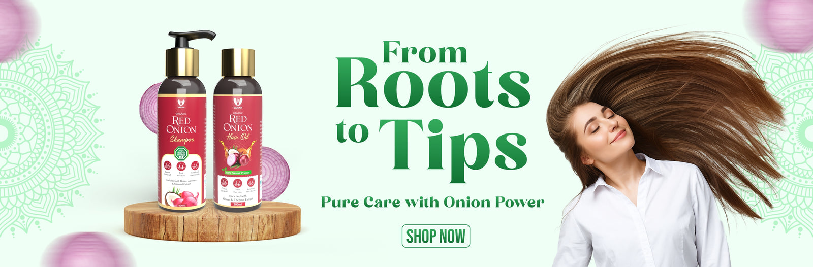 red onion oil Banner