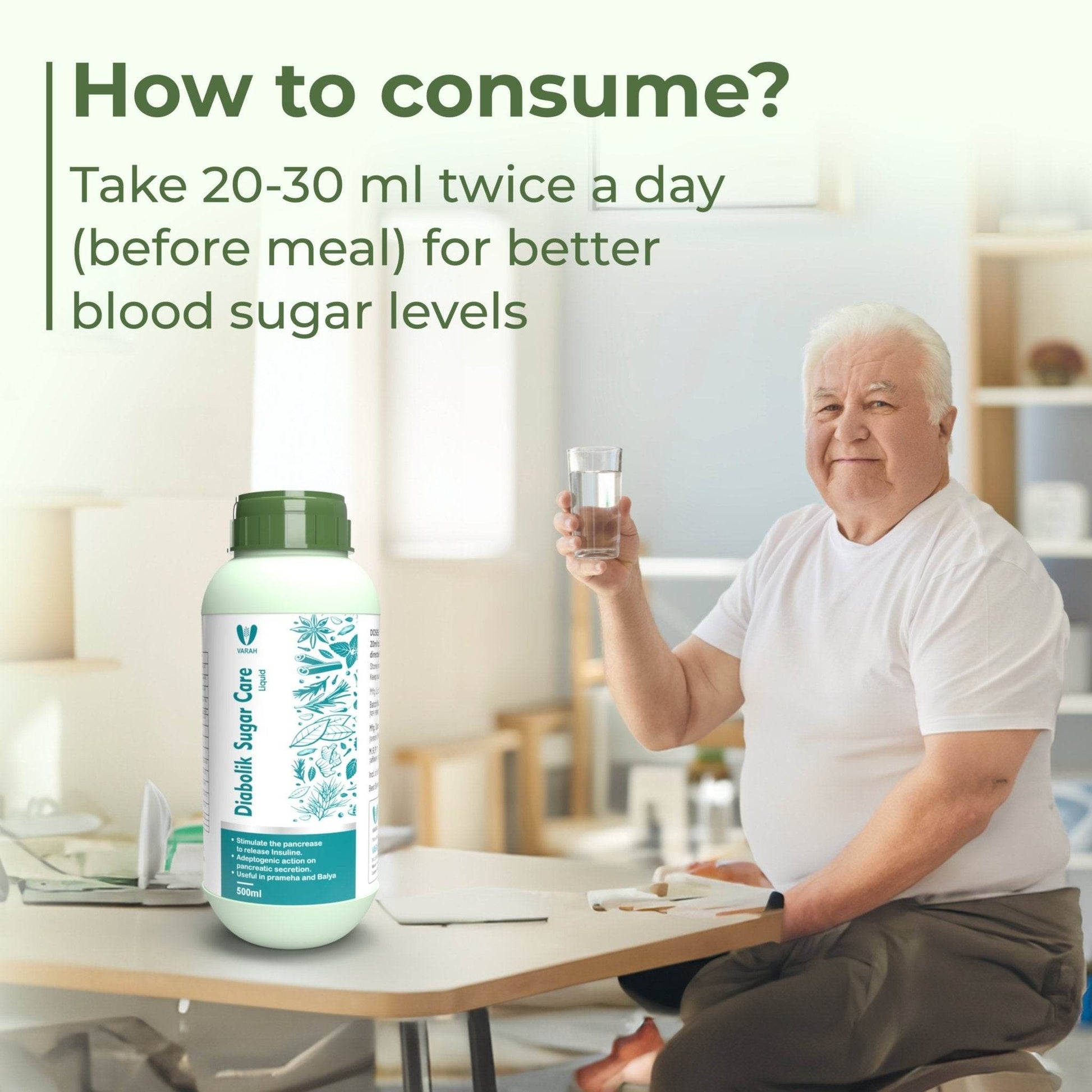 Diabolik Sugar Care Liquid | 500 ML - VARAH HEALTHCARE