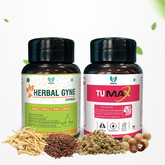 Herbal Gyne and Tumax for Hormonal Imbalance - VARAH HEALTHCARE