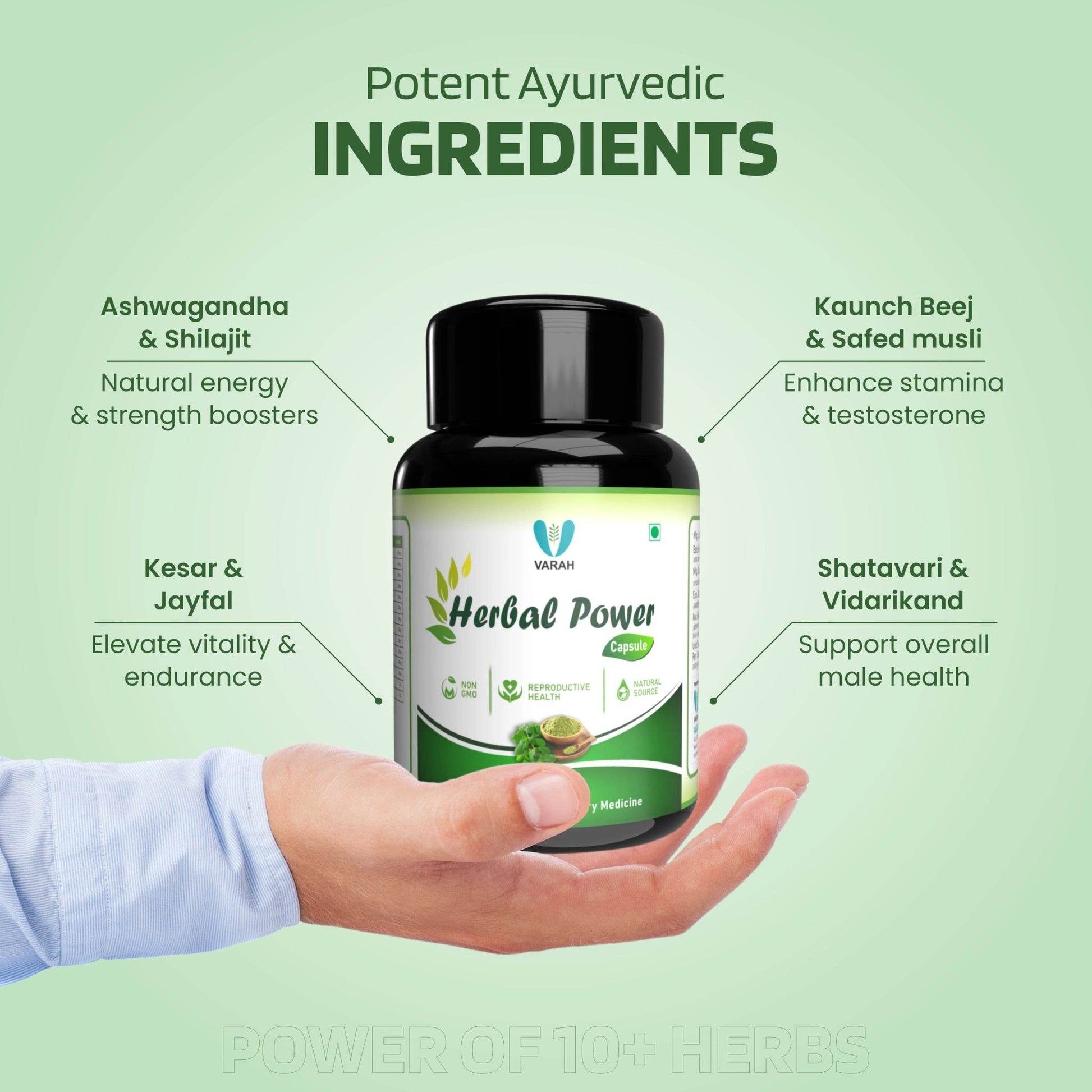 Herbal Power | 60 Capsules - VARAH HEALTHCARE