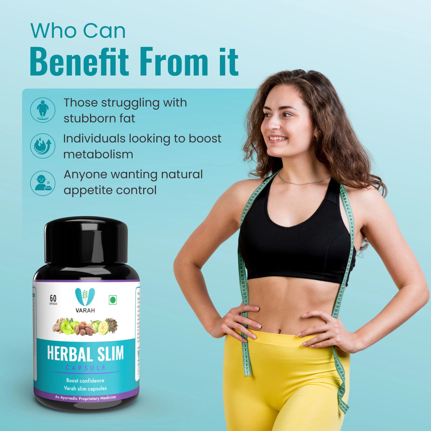 Herbal Slim | 60 Capsules - VARAH HEALTHCARE