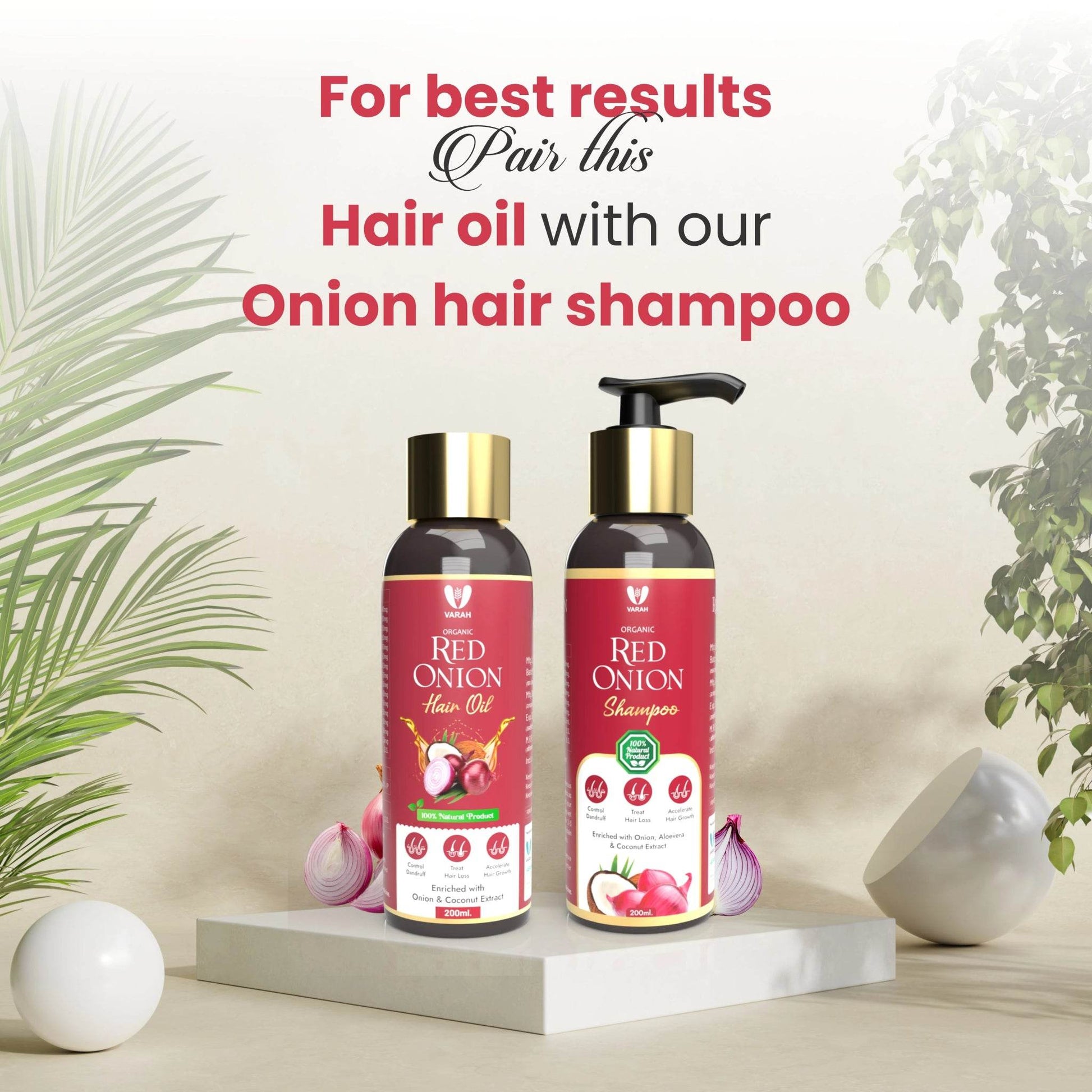 Onion Hair Oil | 200 ML - VARAH HEALTHCARE