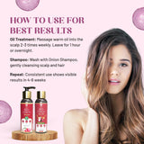 Onion Hair Oil & Onion Hair Shampoo Combo | 400 ML - VARAH HEALTHCARE