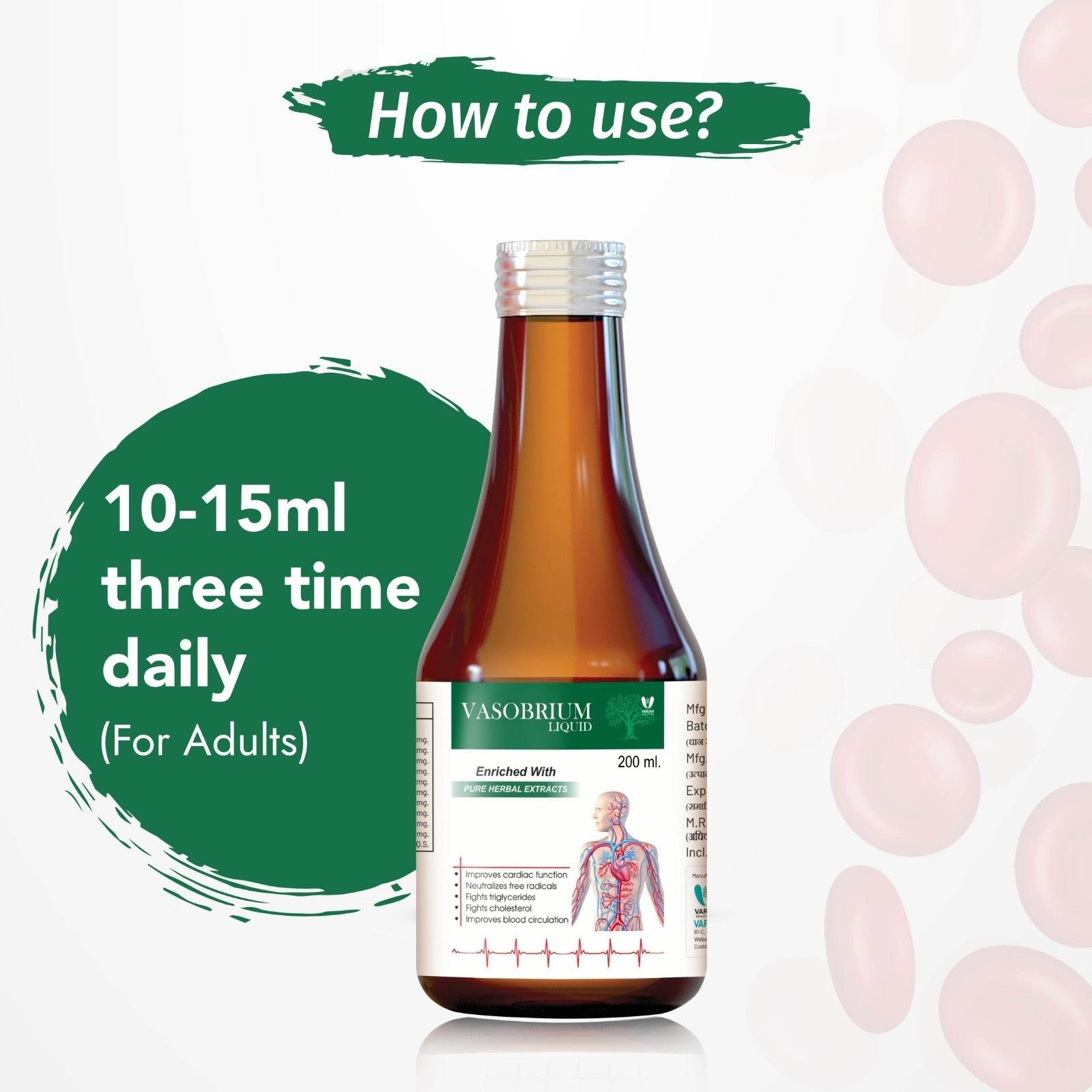 Vasobrium Syrup | 200 ML - VARAH HEALTHCARE